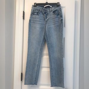 Tinseltown Asymmetrical High-Rise Mom Jean Size 1
